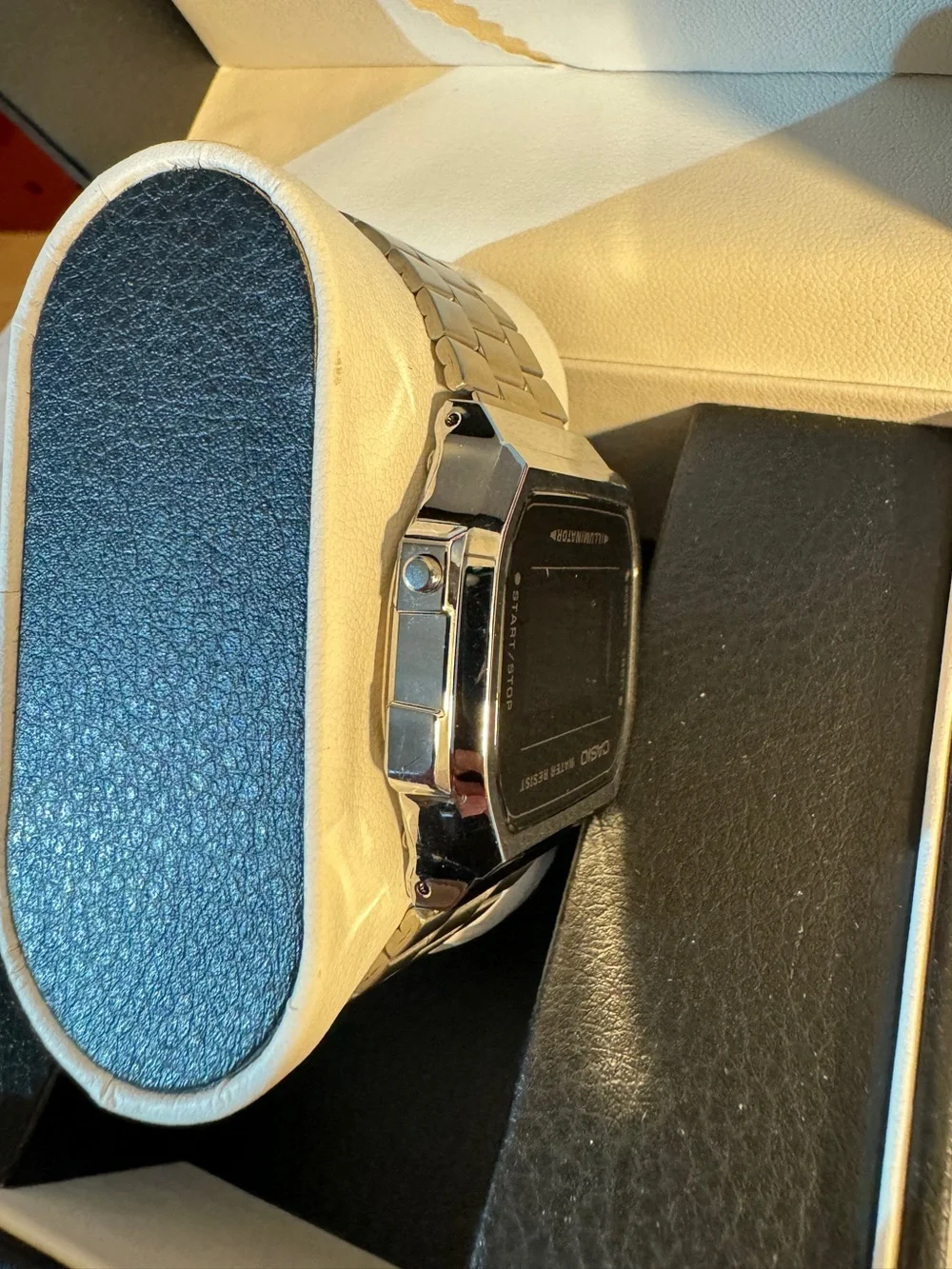 Casio A168WEM-1VT Vintage Silver & Black Digital Watch